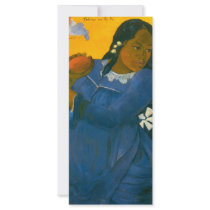 Paul Gauguin's Woman with a Mango (1892) Customized Rack Card
