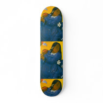 Paul Gauguin's Woman with a Mango (1892) skateboards by MasterpieceGallery Paul Gauguin's Woman with a Mango (1892) skateboards