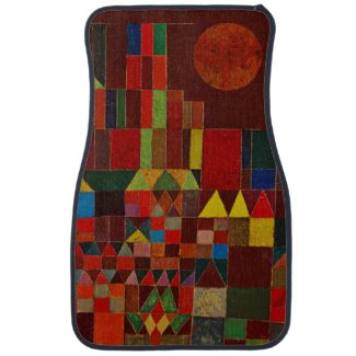 Paul Klee Castle And Sun Colorful Abstract Art Car Mat