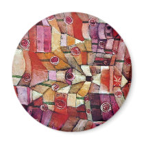 Paul Klee - Rose Garden magnets by MasterpieceArt Paul Klee - Rose Garden magnets