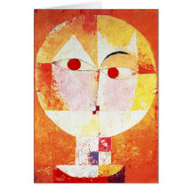 Paul Klee Senecio Greeting Card