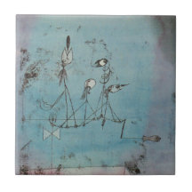 Paul Klee Twittering Machine Tile