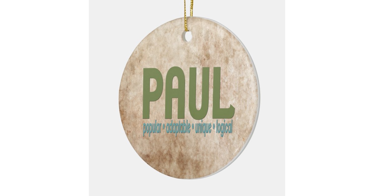 paul name meaning christmas tree ornament zazzle paul name meaning christmas tree ornament zazzle