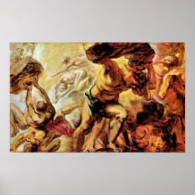 Paul Rubens - Overthrow of the Titans Print