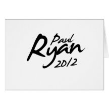 PAUL RYAN 2012 Autograph Greeting Card