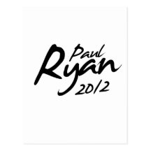 PAUL RYAN 2012 Autograph Postcard