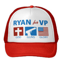 Paul Ryan for VP God Guns Glory Hat hats