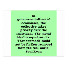 paul ryan quote post cards