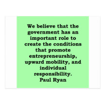 paul ryan quote post cards