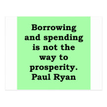 paul ryan quote postcard