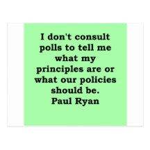 paul ryan quote postcard