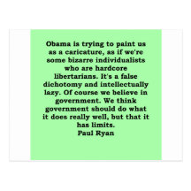 paul ryan quote postcard
