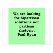 paul ryan quote postcard