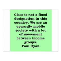 paul ryan quote postcard