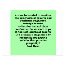 paul ryan quote postcard