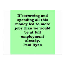 paul ryan quote postcards