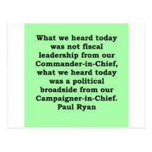 paul ryan quote postcards