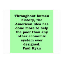 paul ryan quote postcards