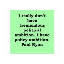 paul ryan quote postcards