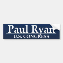 Paul Ryan U.S. Congress Bumper Sticker