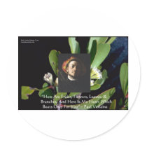 Paul Verlaine "Fruit/Flowers" Love Quote Gifts Etc stickers