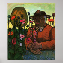 Paula Modersohn-Becker - In Garden 1906 Flower Hat Posters