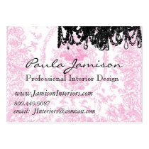 PauletteParis Chandelier and Toile Business Cards business cards