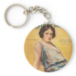 Pauline Frederick movie magazine cover Keychain