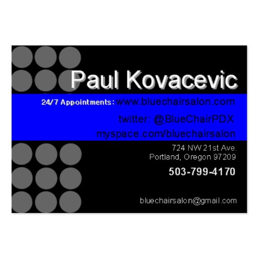 Paul's Revised Card 2011 Business Card Templates (back side)