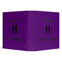 Pause for Thought Geek Sense of Humor IT Worker Binders