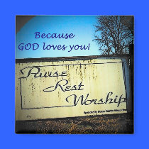 Pause rest worship magnets