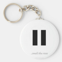 Pause smell the roses - Key Chain