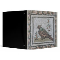 Pavement depicting a pheasant 3 ring binders