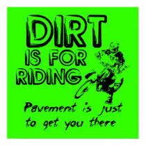Pavement Dirt Bike Motocross Poster posters