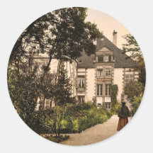 Pavilion Sevgne (i.e., Sevigne), Vichy, France cla Stickers