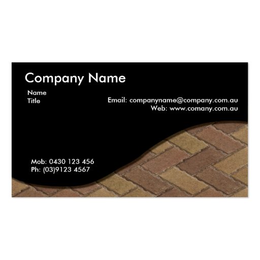 Paving Business Cards (front side)