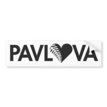Pavlova Fern Heart Bumper Stickers