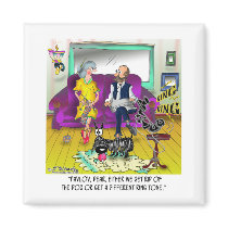 Pavlov's Ring Tone Fridge Magnet