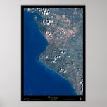 Pavones, poster del satélite de Costa Rica