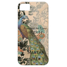 Pavos reales del vintage iPhone 5 Case-Mate funda