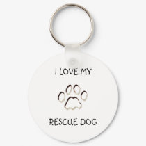 paw background, I LOVE MY, RESCUE DOG keychains by rhea526 paw background, I LOVE MY, RESCUE DOG keychains