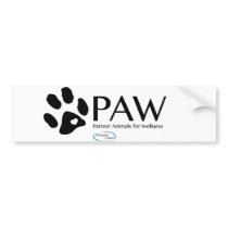 PAW bumper sticker