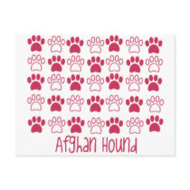 Paw by Paw Afghan Hound Post Card