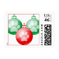Paw Christmas Ornaments Pet Postage postage
