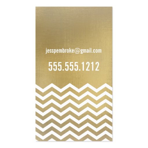 Paw pring business card -  faux foil (back side)