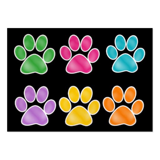 Paw Print by SRF Business Card Template (front side)