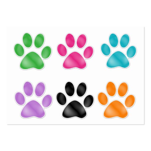 Paw Print by SRF Business Card Templates (front side)