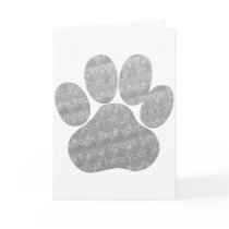 Paw Print Card Design
