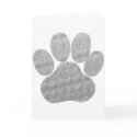 Paw Print Card Design