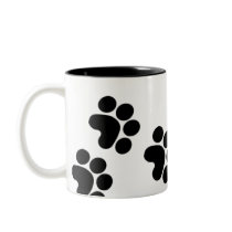 paw print coffee mug by akiliking paw print coffee mug